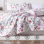 Kasentex Floral Quilt Set - Lightweight & Reversible - Cozy & Stylish Bedding - Machine Washable, Room Decor, Graduation Gifts