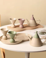 Morandi Ceramic Tea Set Gift Box - Handmade Nordic Teapot and Tea Cups Set (3 Pieces, $26.60 Each)