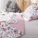 Kasentex Floral Quilt Set - Lightweight & Reversible - Cozy & Stylish Bedding - Machine Washable, Room Decor, Graduation Gifts