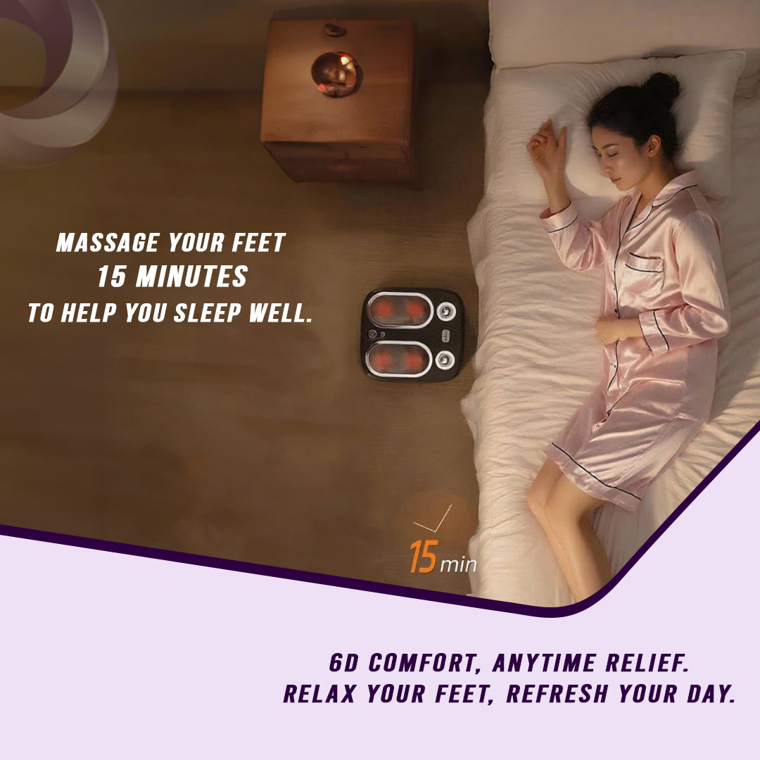 Stress & Pain Relief Foot Massager w/Heat- Deep Tissue, Circulation & Relaxing